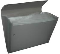 Pentel recycology chemise dCD14A rangement en plastique 50% recyclé, format a4, 13 compartiments, noir