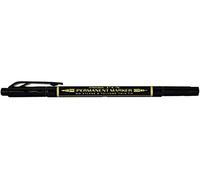 Pentel - Rotulador permanente (punta doble, 1 unidad), color negro