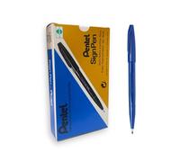 Pentel S520-C Sign Pen - Blue, Pack of 12
