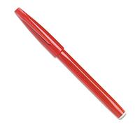 Pentel Lot de 12 S520 Sign Pen Stylo feutre à Pointe fibre fine Rouge