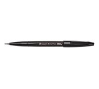 Pentel SES15C-A fiber pen with flexible brush-like tip black