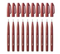 Pentel Feutre pinceau SES15C-E Pointe moyenne souple à base d'eau pour croquis Marron