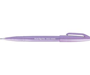 Pentel SES15C-V3X Brush Sign Pen Lot de 10 feutres à pointe pinceau Violet clair