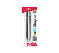 Pentel Sharp P207MBP2 Lot de 2 porte-mines métalliques de 0,7 mm, couleurs assorties