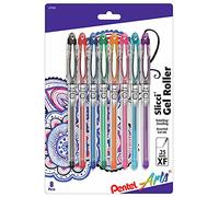 Pentel Slicci Gel Pens .25mm 8/Pkg-Assorted Colors