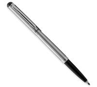 Pentel Sterling Executive R460MG-AE Stylo roller Pointe fine 0,6 mm Corps en acier inoxydable Encre noire