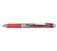 PENTEL Stylo à bille energel rétractable, pointe métal 1mm rouge BL80-B