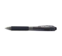Pentel Stylo Bille Wow Rétractable, Pointe Large, Grip Caoutchouc, Encre Noir