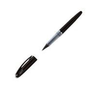 Pentel Stylo Feutre À Plume Rechargeable Encre Liquide Noire Corps Noir Mat Tradio Trj 50