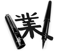 Pentel Stylo pinceau de poche rechargeable avec 6 cartouches d'encre noire Corps noir