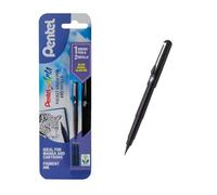 Pentel Stylo pinceau Encre noire 2 recharges