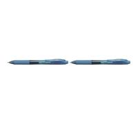 Pentel Stylo roller à encre gel EnerGel-X BL107, bleu clair (Lot de 2)