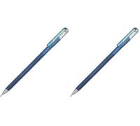 Pentel Stylo roller Hybride encre gel Dual Pen, bleu/vert (Lot de 2)