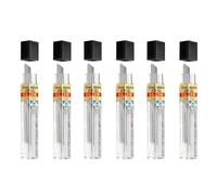 Pentel Super Polymer - Lot de 6 Mines de Rechange pour Porte-Mines Automatiques 0,5 mm 2B