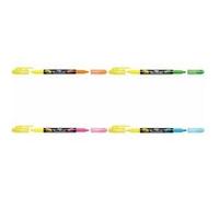 Pentel Surligneur TWIN CHECKER - 2 pointes - jaune/bleu