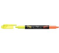 Pentel Surligneur Twin Checker – 2 pointes – Jaune/Orange