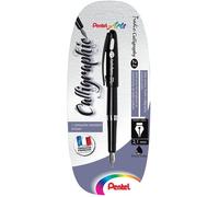 Pentel Tradio Calligraphy - Kit calligraphie stylo-plume large 2,1 mm noir