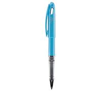 Pentel-Tradio Iridescence TRJ95- Lot de 12 feutres plume pointe plastique encre noire et corps pailleté bleu