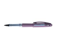 Pentel Tradio TRJ99V-A, Feutre plume gamme Sport Chic, corps mauve mat, encre noire rechargeable