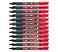 Pentel Weterase Lot de 12 Marqueurs pour vitre Rouge