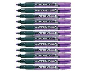Pentel Weterase Lot de 12 Marqueurs pour vitre Violet