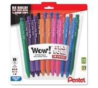 Pentel Wow! Retractable Ballpoint Pens 1.4mm 18/Pkg-Assorted
