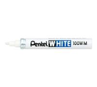 Pentel X100W-M Marqueur peinture Indélébile à Pointe conique moyenne Blanc