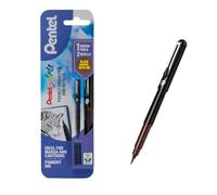 Pentel XGFKP/FP10-SP Stylo pinceau et deux recharges d'encre sépia