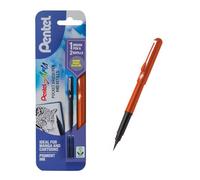Pentel Xgfkpf/Fp10-a Brosse Stylo avec 2 recharges - Orange