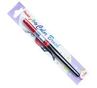 Pentel XGFL Color Brush Pinceau rechargeable encre à l'eau aquarellable Rouge Pochette de 1