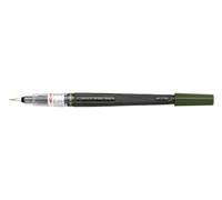 Pentel XGFL Color Brush Pinceau rechargeable encre à l'eau aquarellable Vert olive Pochette de 1