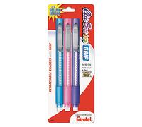 Pentel ZE21TBP3M Lot de 3 gommes rétractables avec grip