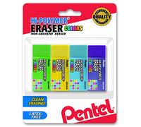 Pentel ZEH05CRBP4M Lot de 4 gommes en polymère