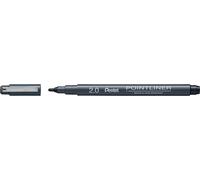 PentelArts Fineliner permanent Pointliner noir 2,0 mm