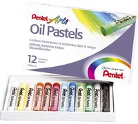 PentelArts PHN4-12 Pastels à l'huile Étui plastique de 12 pièces(S)