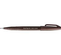 PentelArts Stylo fibre Brush Sign Pen SES15 brun foncé