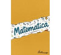 Pentharmonique Subject Series - Quaderno di MATEMATICA formato A4, 100 pagine a QUADRETTI 5mm per Scuola Secondaria di Primo Grado, Copertina dedicata alla materia in cartoncino