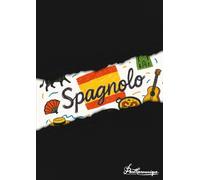 Pentharmonique Subject Series - Quaderno di SPAGNOLO formato A4, 100 pagine a RIGHE senza margine per Scuola Secondaria di Primo Grado, Copertina dedicata alla materia in cartoncino