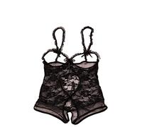 Penthouse Body ouvert | Lingerie | Érotique | noir | Couleur : naturel