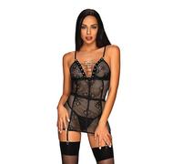 PENTHOUSE robe en résille | Lingerie | Érotique | noir | « Ecstasy queen »