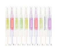 Pentilles d'huile de cuticule pour ongles Revitalizer stylo Gel Neution Polon pour les produits de soins des ongles Kit 10 PC...