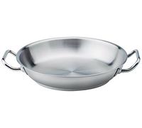 Pentole Agnelli Acier Inoxydable 18/10 Casserole avec Deux poignées 28 cm Acier