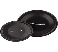 Pentole Agnelli Alblack Couvercle en Aluminium, avec Pont Tubulaire en Acier Inoxydable, Noir 24 cm Noir
