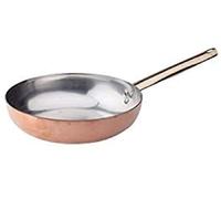 Pentole Agnelli ALCU111B20 sauteuse à Main en étain cuivré Lisse avec poignée Tubulaire, 20 cm