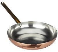 Pentole Agnelli ALCU111B32 sauteuse à Main en étain cuivré Lisse avec poignée Tubulaire, 32 cm