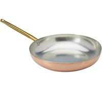 Pentole Agnelli ALCU111B36 sauteuse à Main en étain cuivré Lisse avec poignée Tubulaire, 36 cm