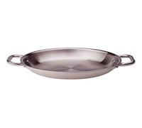 Pentole Agnelli ALIX110ALIN20 Casserole avec 2 Poignées en Acier, Aluminium-Acier Trilaminé pour Induction, Acier Inoxydable, 20 cm