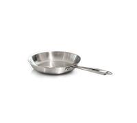 Pentole Agnelli ALIX111ALIN32 Poêle à Frire avec Poignée en Acier, Trilaminé Aluminium-Acier pour Induction, Ligne de Service, Acier Inoxydable, 32 cm
