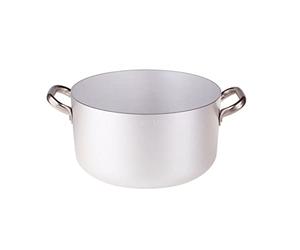 Pentole Agnelli ALMA10440 Grande Casserole en Aluminium avec 2 Poignées en Acier, Aluminium, 40 cm