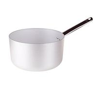 Pentole Agnelli ALMA10526 Poêles en Aluminium Professionnelles 3 mm, Casserole Haute avec poignée, 8 L